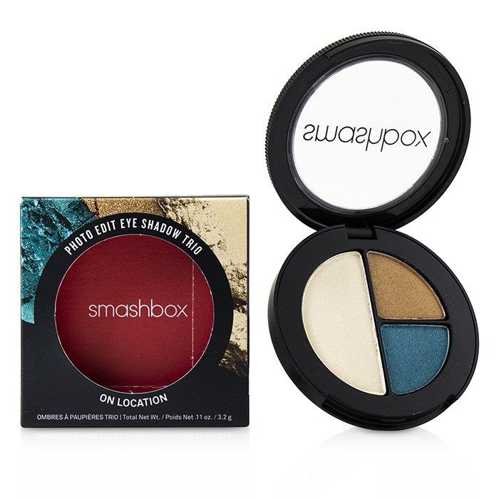 Smashbox スマッシュボックス フォト エディット アイ シャドウ トリオ # On Location (All The Teals, Gold Sunnies, Pool Boy) 607710066762