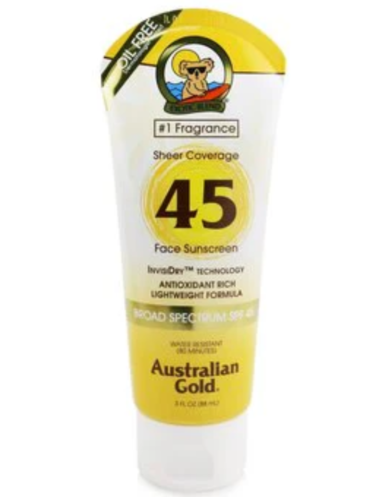 Australian Gold Sheer Coverage Face Sunscreen シアーカバレッジ フェイスサンスクリーン SPF45 88ml