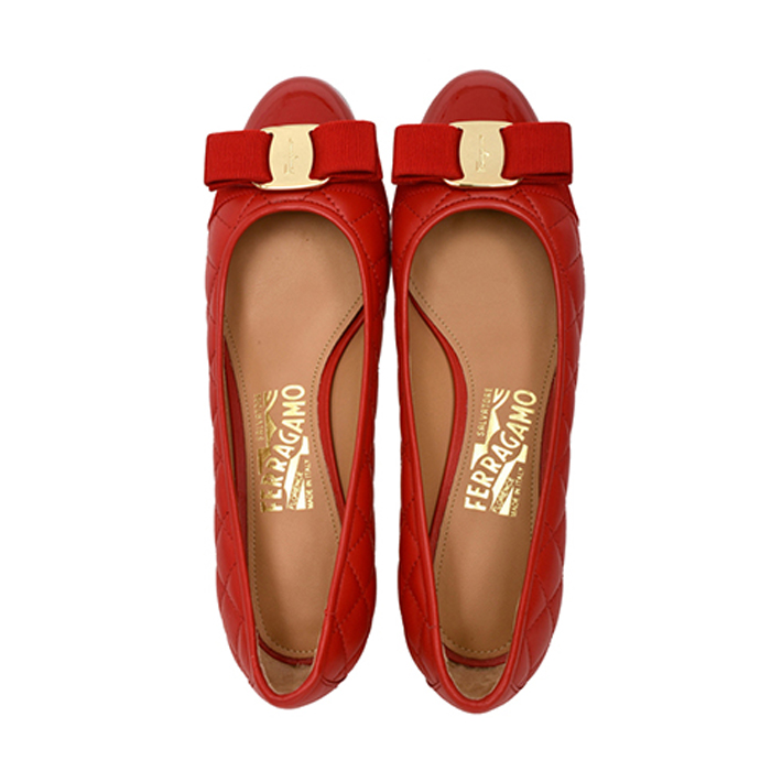 FERRAGAMO LADY SHOES 0672118 PA-C LIPS RED