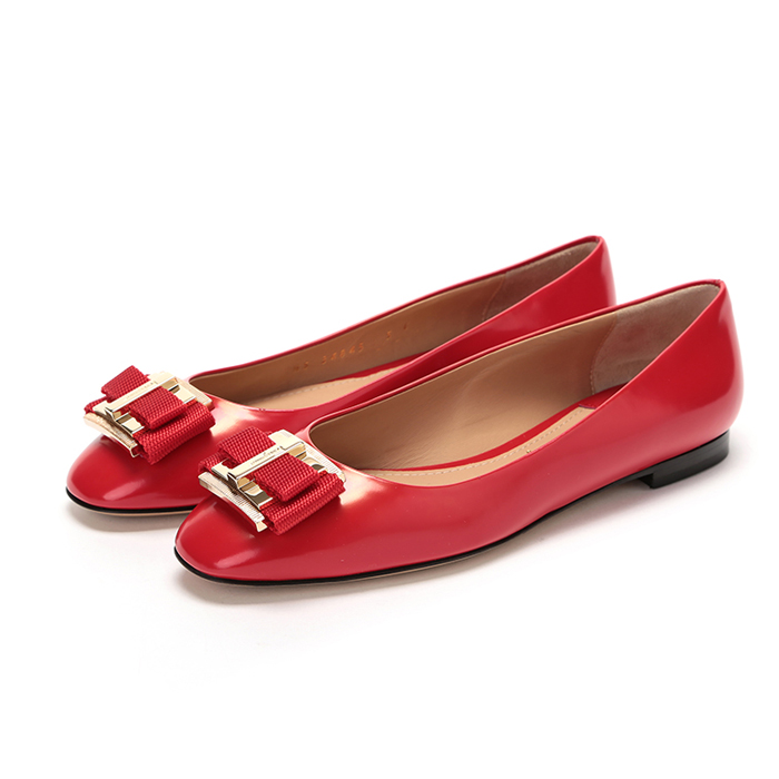 FERRAGAMO LADY SHOES 0672621 BRCA LIPS RED