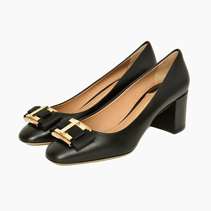 FERRAGAMO LADY SHOES 0672622 CALF NERO BLACK