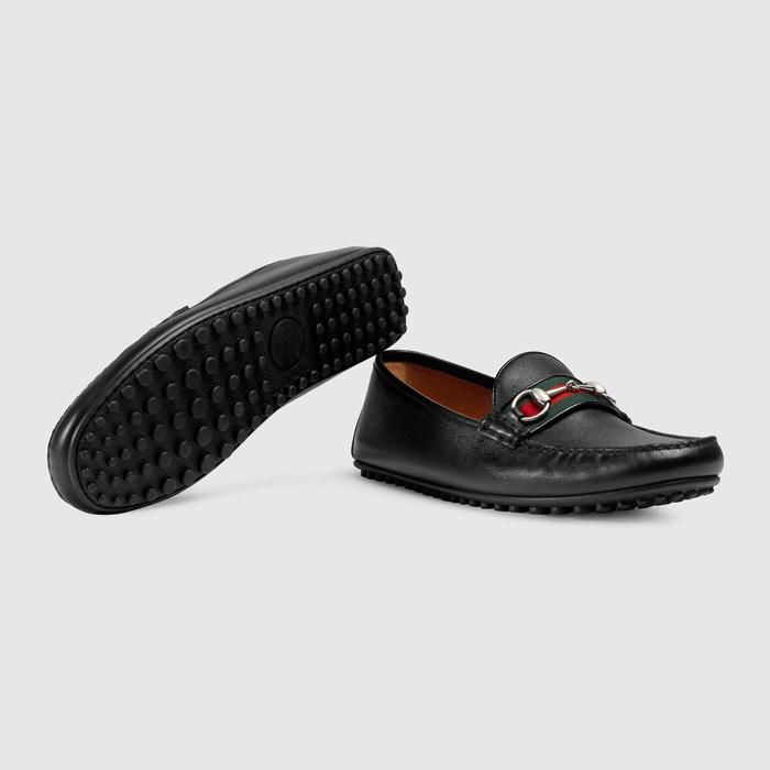 GUCCI MEN SHOES グッチ メン ズシューズ 450892 A9L60 1098 Leather Driver With Web