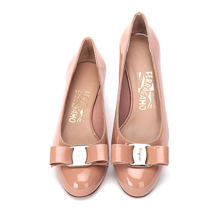 FERRAGAMO LADY SHOES 0676576 NP-C NEBL NUDE PINK