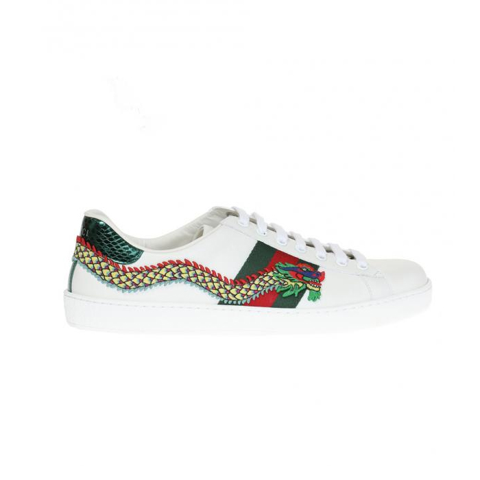 GUCCI MEN SHOES グッチ メン ズシューズ 473764 A38G0 9064 APPLIQUED SNEAKERS