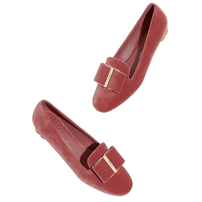 FERRAGAMO LADY SHOES 0680210 FABR NEGR PINK