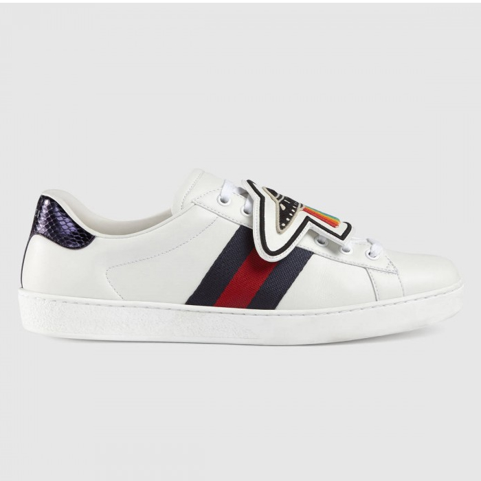 GUCCI MEN SHOES グッチ メン ズシューズ 478191 DOPH0 9070 Ace Sneaker With Removable Patches