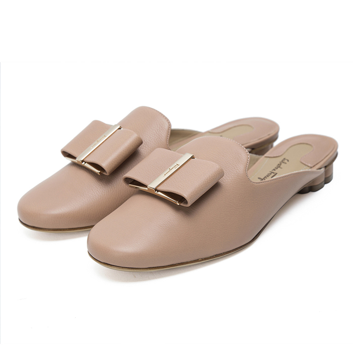 FERRAGAMO LADY SHOES 0684333 CALF N-B NUDE PINK