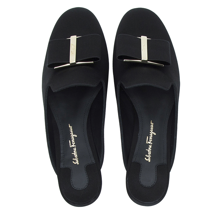 FERRAGAMO LADY SHOES 0684539 CALF NERO BLACK