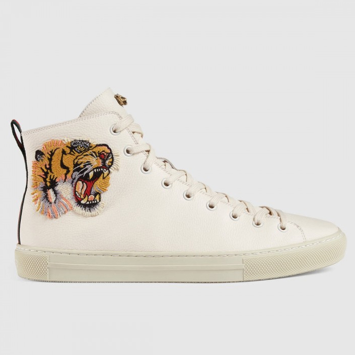 GUCCI MEN SHOES グッチ メン ズシューズ 478337 BXOA0 9064 Leather High-top With Tiger