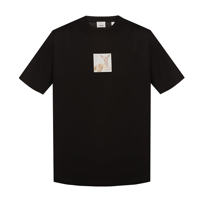 バーバリー BURBERRY メンズ シカプリント 特大Tシャツ 8022369 BLK