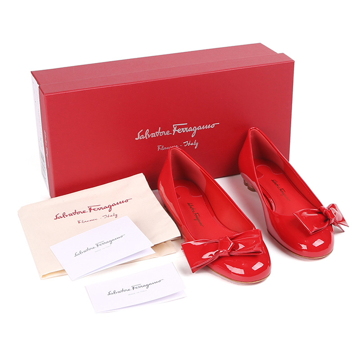 FERRAGAMO LADY SHOES 0684650 PA-C LIPS RED