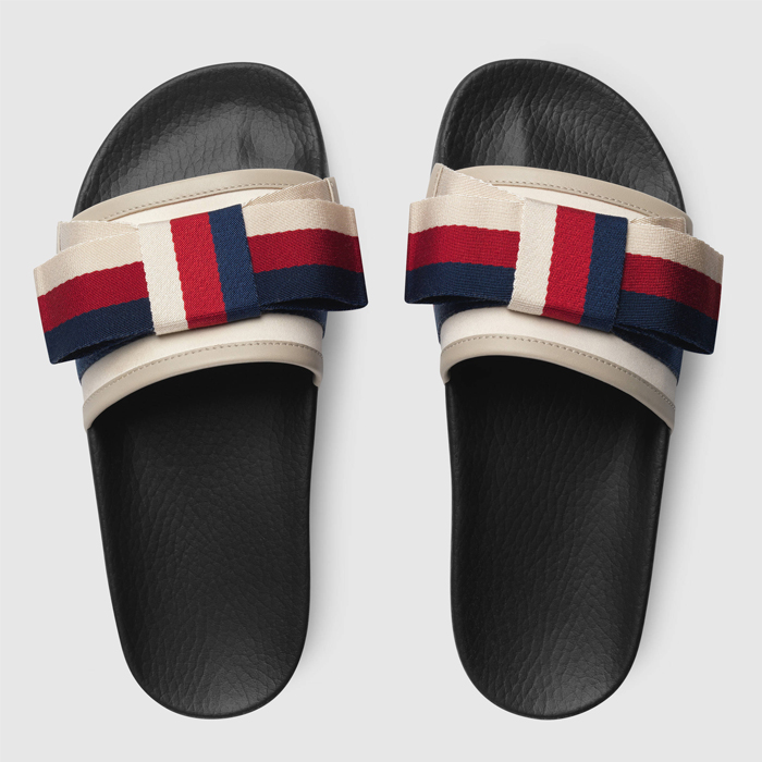 GUCCI LADY SANDALS グッチ レディ サンダル 498316 KLWI0 9620 SLIDERS WITH BOW