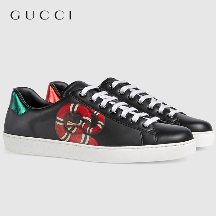 GUCCI MEN SHOES グッチ メン ズシューズ 501309 0IF10 1182 ACE LEATHER SNEAKER