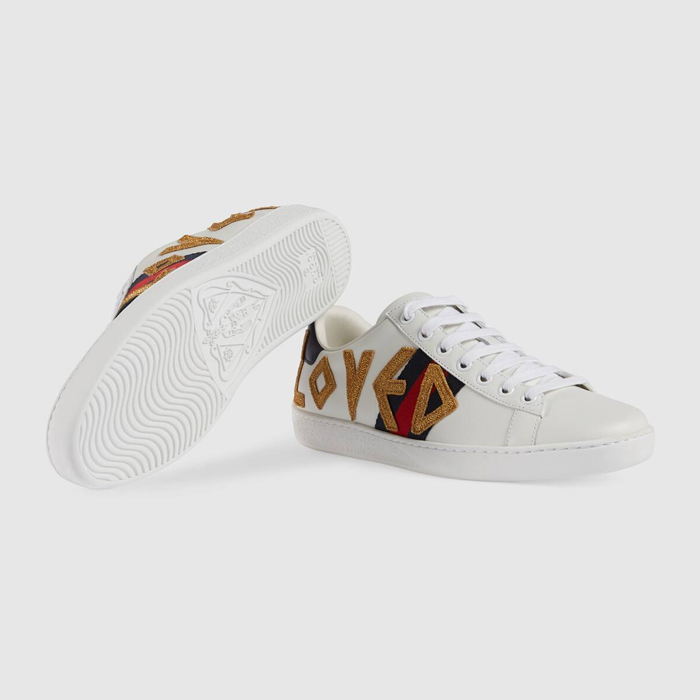 GUCCI LADY SHOES グッチレディースシューズ 505328 DOPE0 9095 Ace Embroidered Sneaker