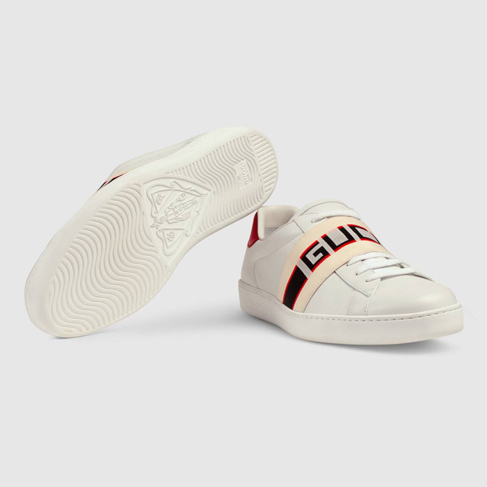 GUCCI MEN SHOES グッチ メン ズシューズ 523469 0FIV0 9091 Ace Gucci Stripe Sneaker