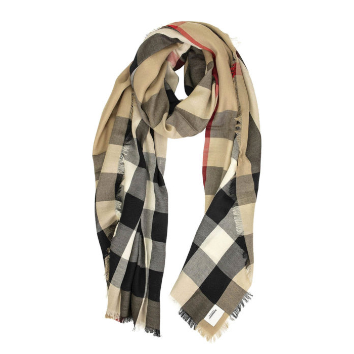 バーバリー BURBERRY ヴィンテージチェックカシミヤスカーフ 8024500 ARBC