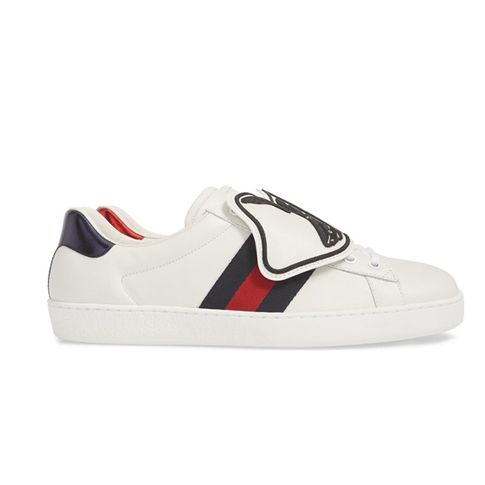 GUCCI MEN SHOES ??グッチ メン ズシューズ 527788 0FI10 9060 Ace Sneaker With Removable Patches