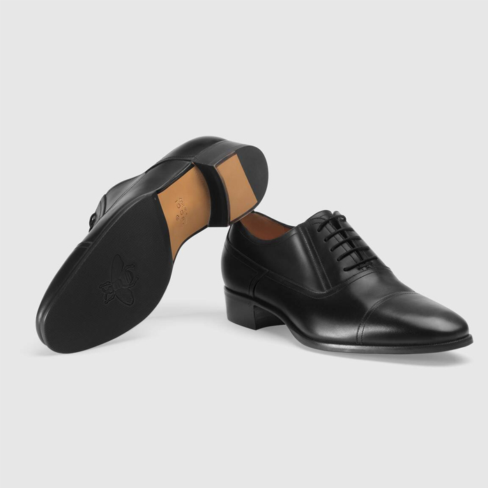 GUCCI MEN SHOES ??グッチ メン ズシューズ 547662 DKG00 1000 Leather Lace-up Shoe