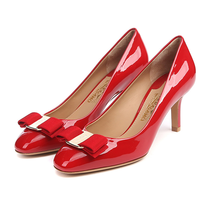 FERRAGAMO LADY SHOES 0685232 PA-C LIPS RED