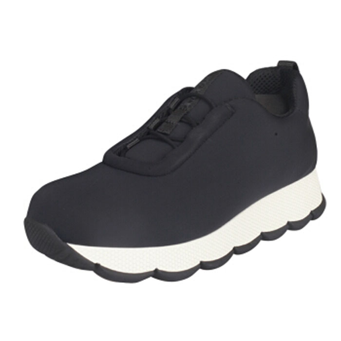 PRADA Prada Women's Black Fabric Petals Casual Sneakers プラダレディースシューズ 3E6233 1OH3 F0002