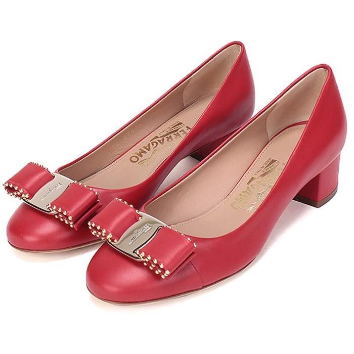 FERRAGAMO LADY SHOES 0692155 NACA LIPS RED