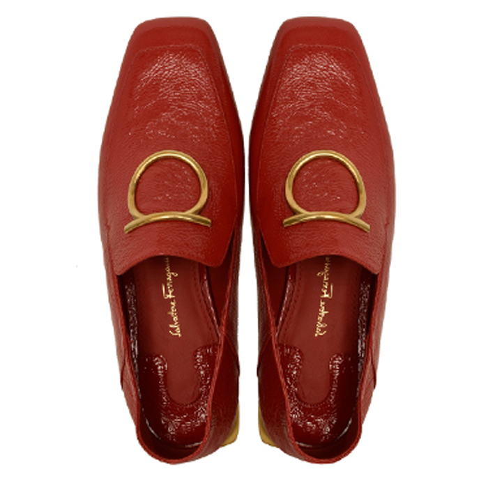 FERRAGAMO LADY SHOES 0693105 CALF LIPS RED