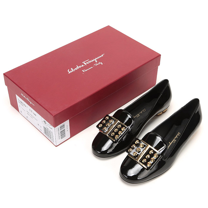 FERRAGAMO LADY SHOES 0693189 PA-C NERO BLACK