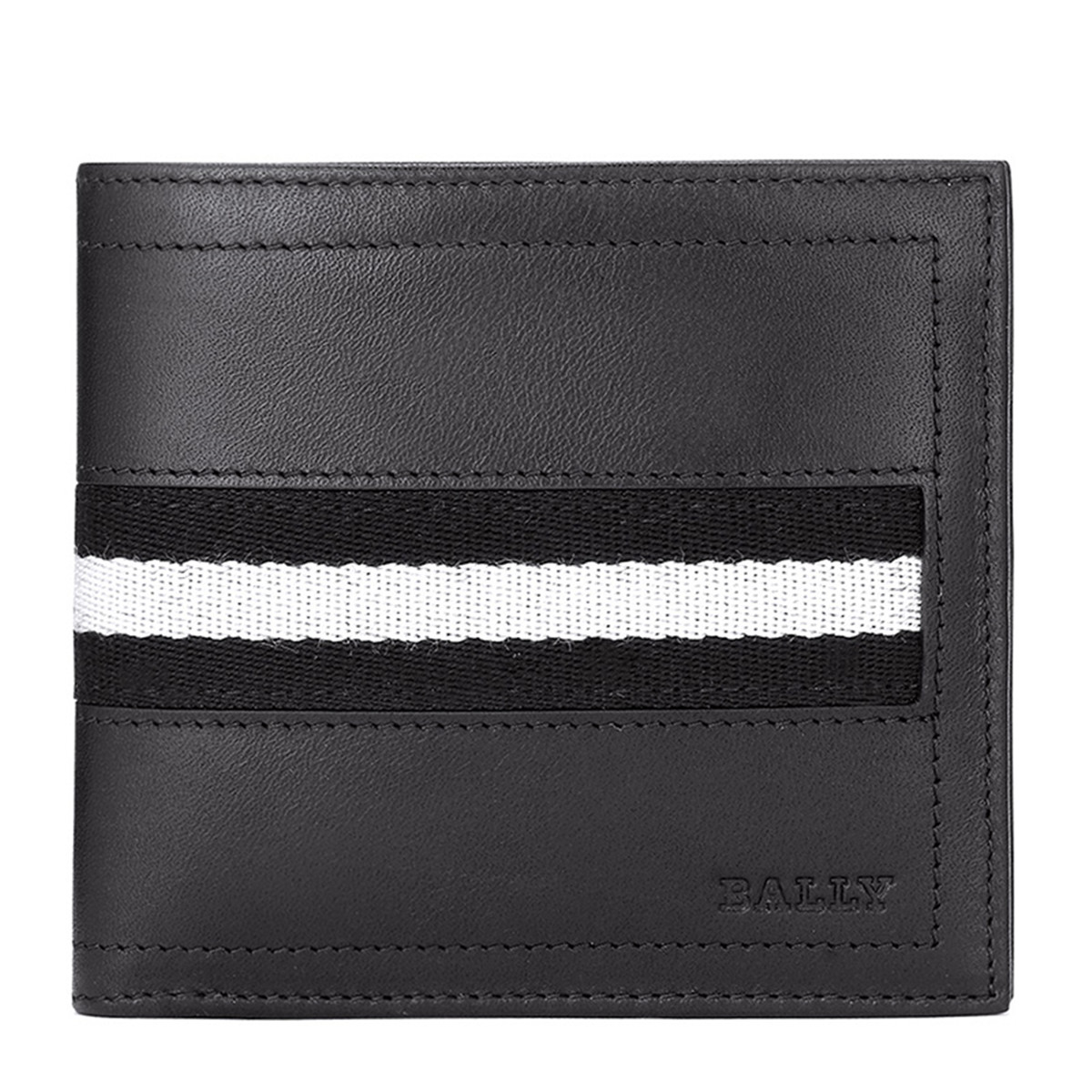 バリー  BALLY メンズ財布 二つ折れ財布 6167396 TOLLENT290 BLACK