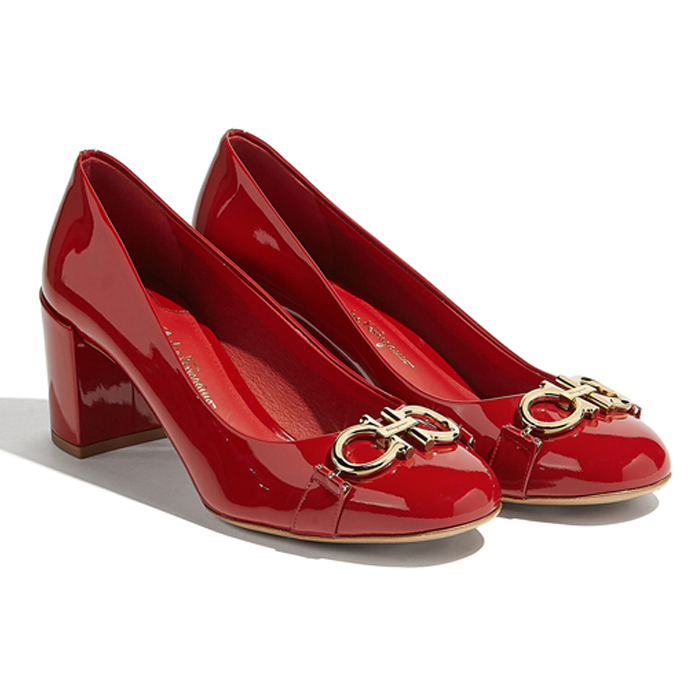 FERRAGAMO LADY SHOES 0693655 NP-C LIPS RED