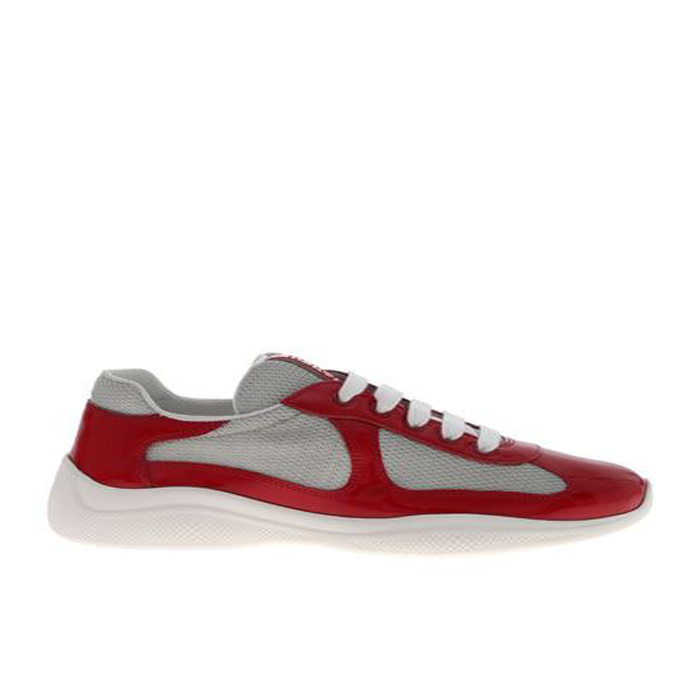 PRADA SPORT SNEAKERS IN RED PATENT LEATHER  3E6420 ASZ F0011