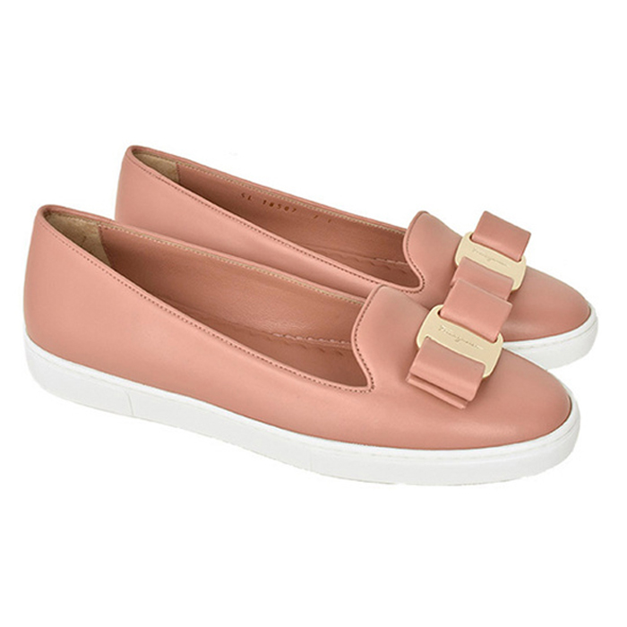 FERRAGAMO LADY SHOES 0694383 CALF NEBL PINK