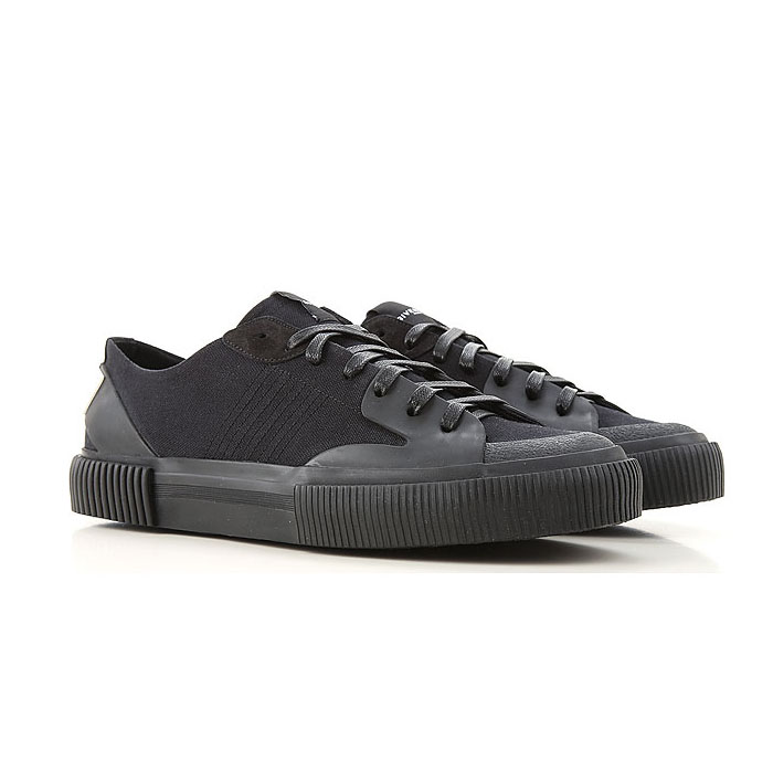 GIVENCHY MEN SHOES BH001TH0GK 001 TENNIS LIGHT SNEAKERS IN BLACK CANVAS