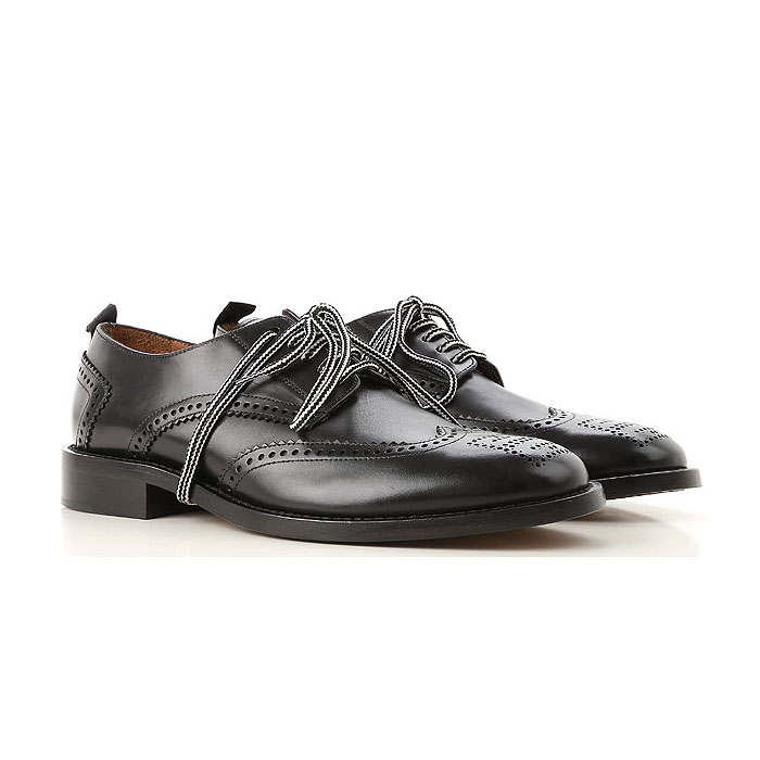 GIVENCHY MEN SHOES BH100PH05A 001 PERFORATED DERBY SHOES