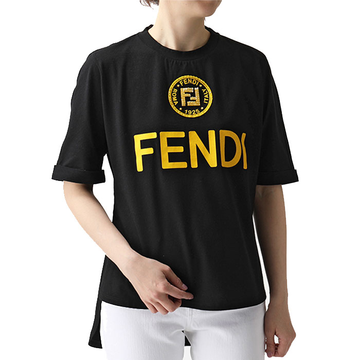 フェンディFENDI LADY T-SHIRT レディTシャツ FS7045 A43A F143Y BLACK