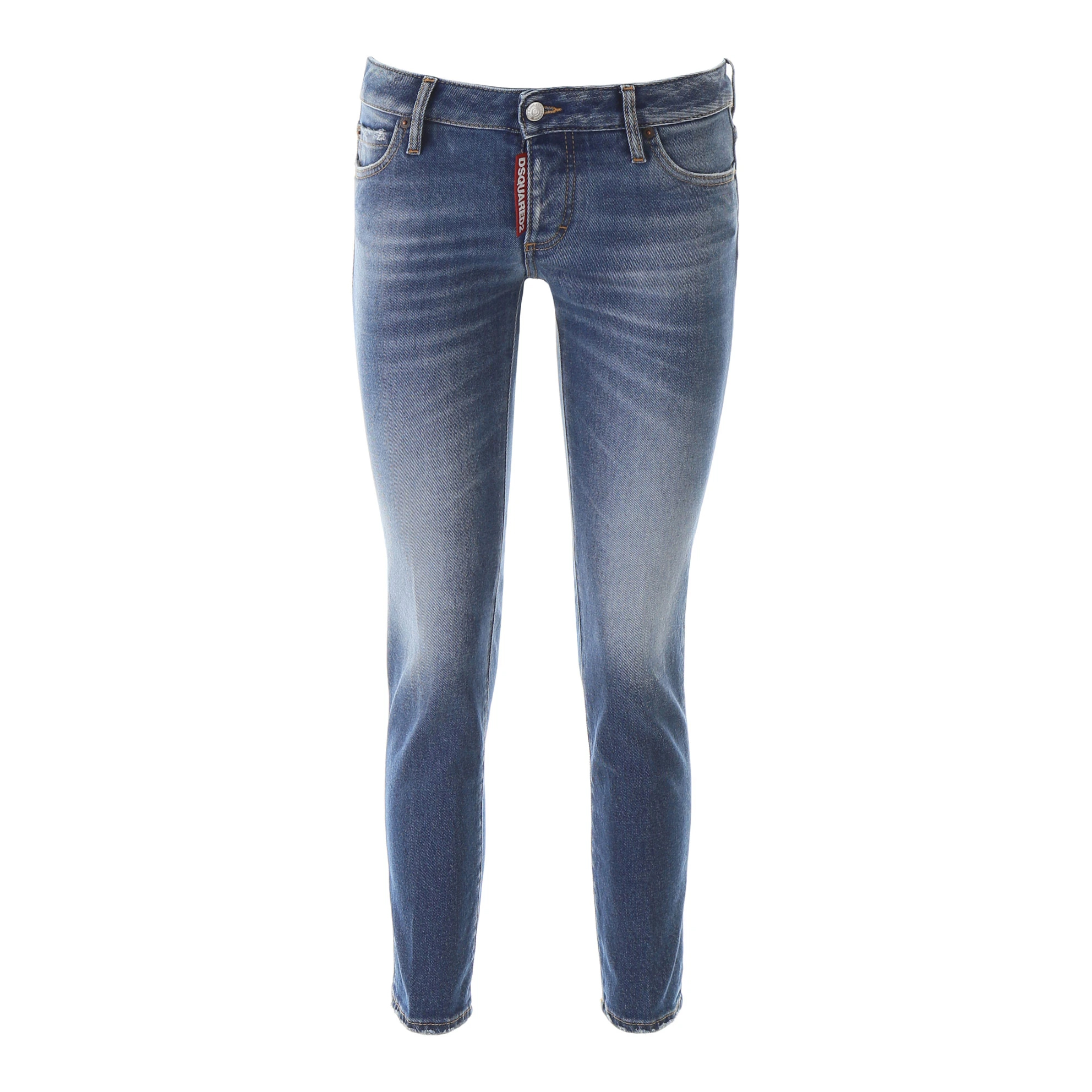 ディースクエアード  DSQUARED2 「ジェニファークロップド」ジーンズ S75LB0277 S30662 470 BLUE