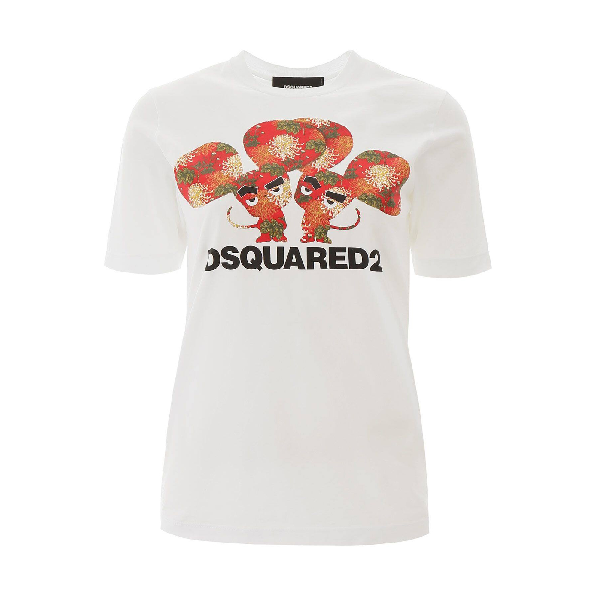 ディースクエアード DSQUARED2 レディース マウスプリントTシャツ S75GD0079 S22427 100 WHITE