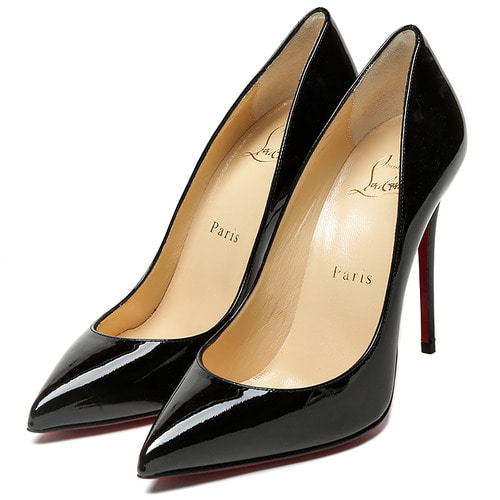 CHRISTIAN LOUBOUTIN Glossy Pointed Toe High Heels 18SS 3140495 BK01