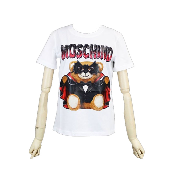 モスキーノMOSCHINO COUTURE LADY T-SHIRT S クチュール レディーＴ-シャツ V0712 0540 1001