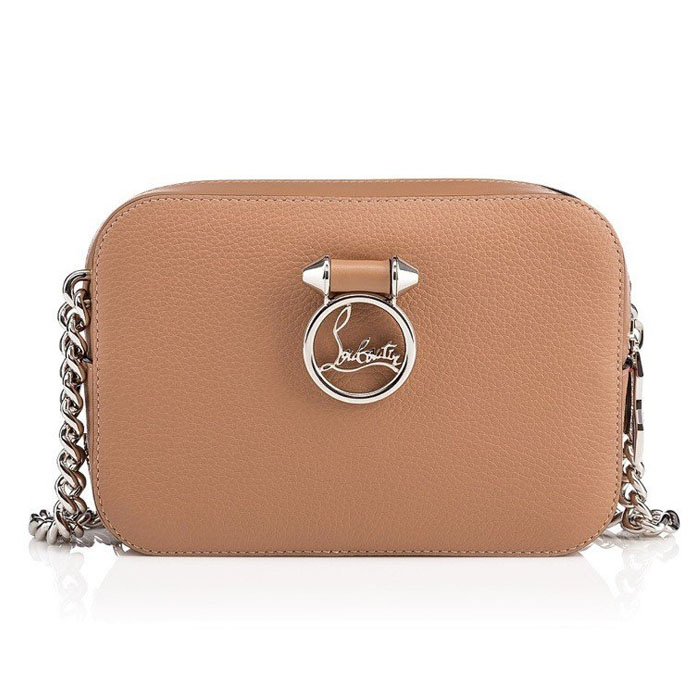 CHRISTIAN LOUBOUTIN BAG 11185090 3006 Shoulder Bag Silver Logo Crossbody Bag with Chain