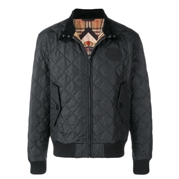 BURBERRY MEN JACKET 8003276BLK RICHMOND QUILTED NYLON JACKET