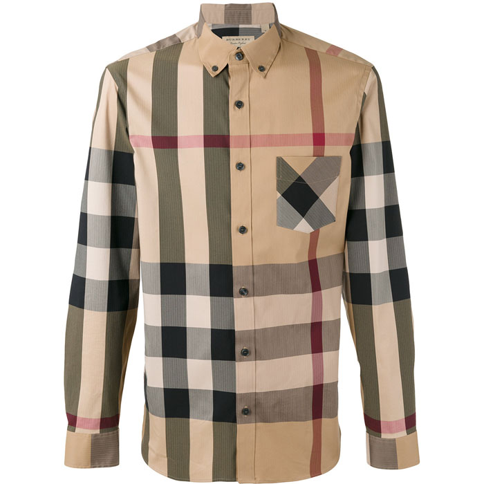 BURBERRY バーバリー シャツ MEN SHIRT 4045831 CAMEL Thornaby Shirt