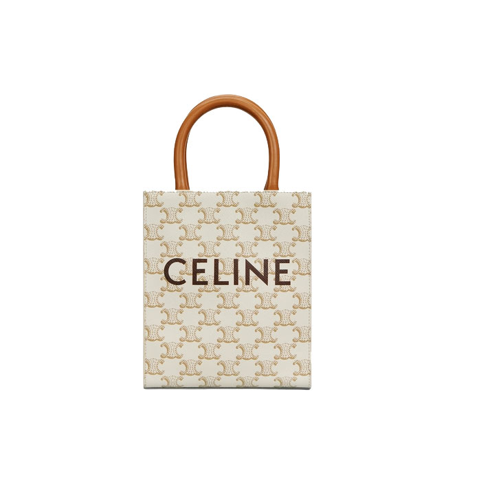 セリーヌ CELINE  トートバッグ レディース 19437 2BZK ショルダーバッグ ミニ バーティカル カバ トリオンフキャンバス 194372BZK 01BC