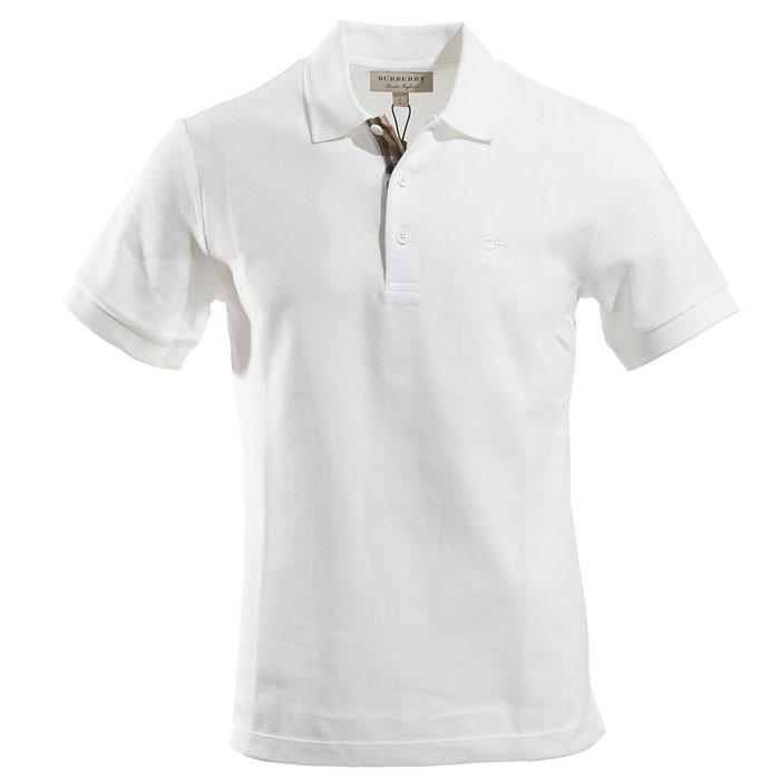 BURBERRY バーバリーMEN POLO-SHIRTS ポロシャツ ホワイト メンズ 8000919 WHITE