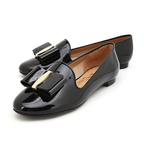 フェラガモ FERRAGAMO レディース フラットシューズ 0660878 ELISABEL2 NERO