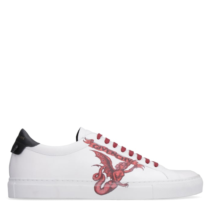 GIVENCHY PRINTED LEATHER LOW TOP SNEAKERS BH0002H0BB960