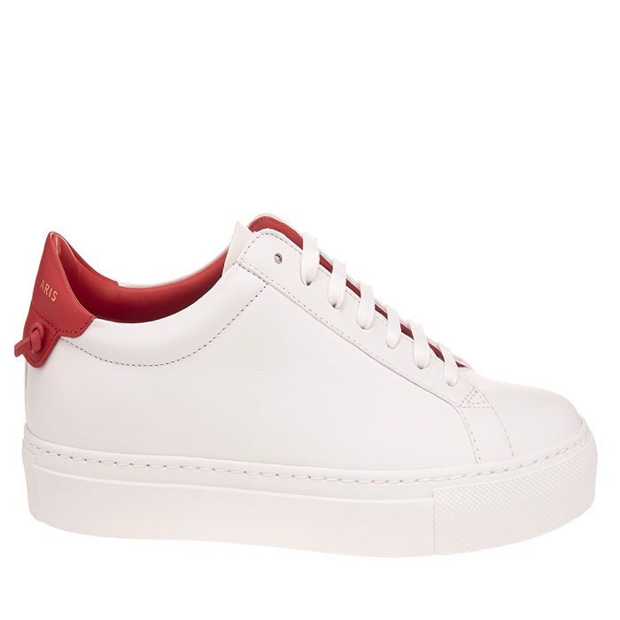 WHITE AND RED URBAN STREET SNEAKERS GIVENCHY BE0003E0DC112