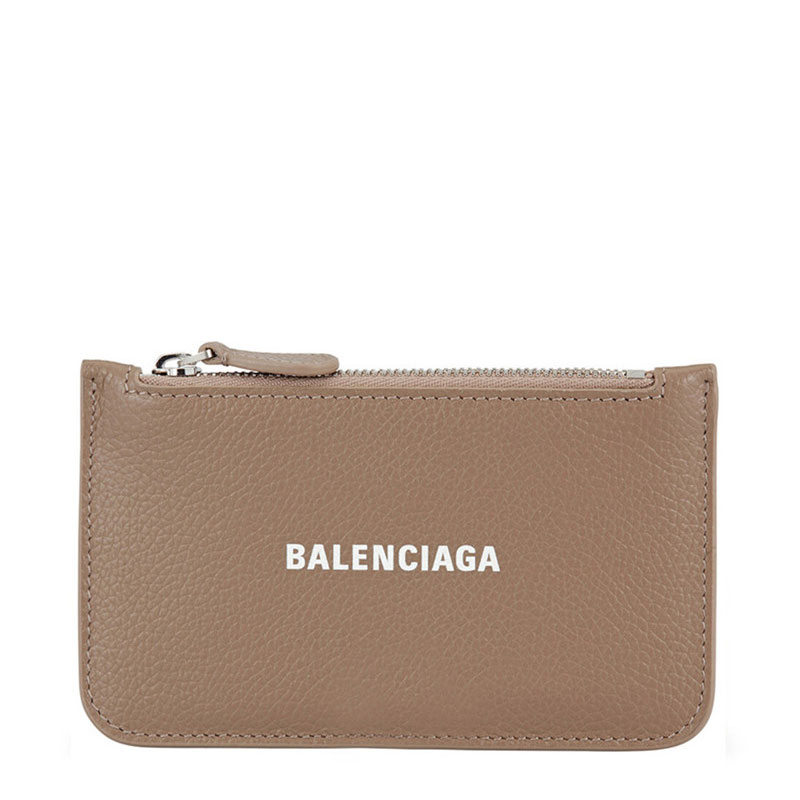 バレンシアガ BALENCIAGA レディース 小銭入れ  ロゴ キャッシュ カードポケット付き ベージュブラウン 594214 1IZI3 1290