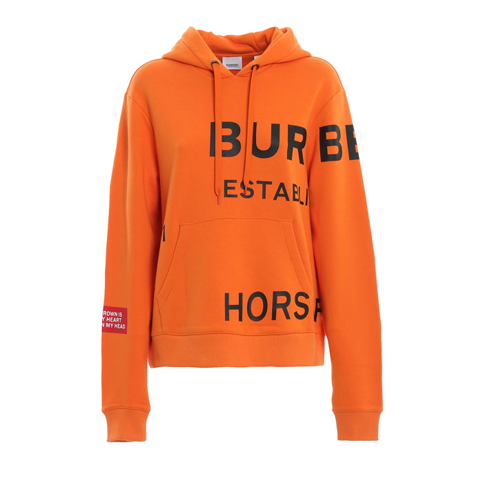 BURBERRY Luxury Fashion Womens 8017165 Orange Sweatshirt