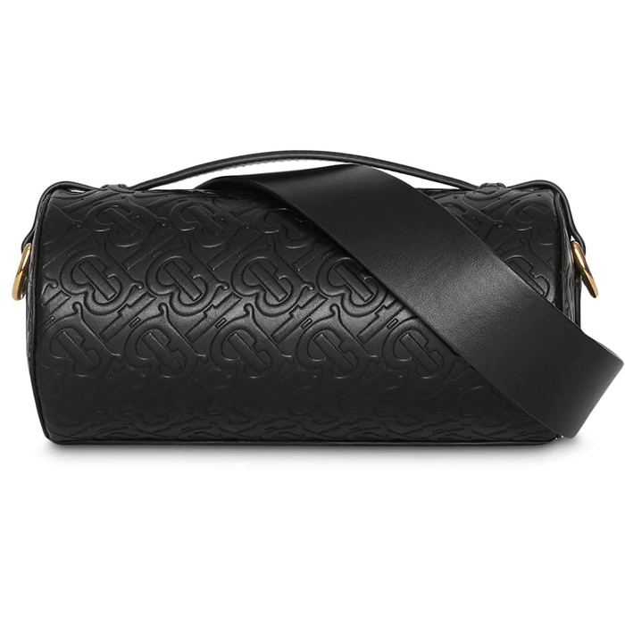 BURBERRY BAG 8010489BLK The Monogram Leather Barrel Bag