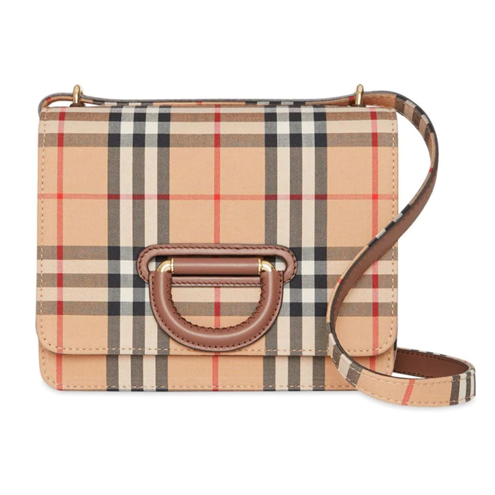 BURBERRY BAG 8010585ARBE The Small Vintage Check D-ring Bag